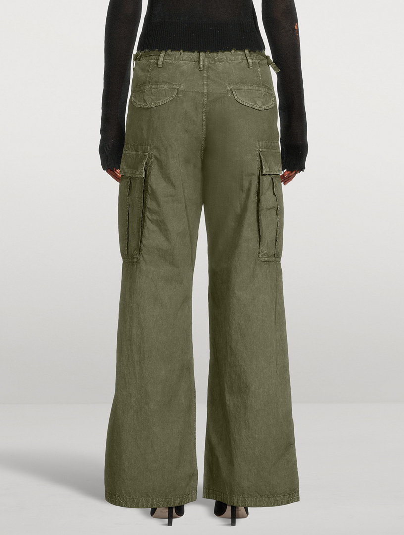 Wide-Leg Cargo Pants