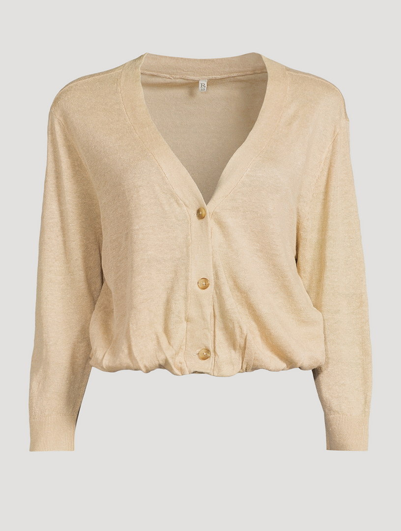Blouson Linen Cardigan