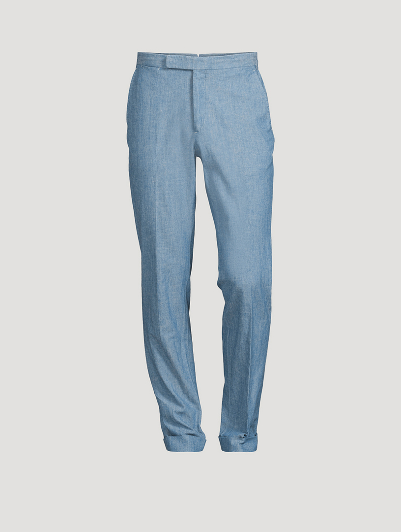 Ralph Lauren Women's Slim Fit Stretch Chino Pants Purple Size 14