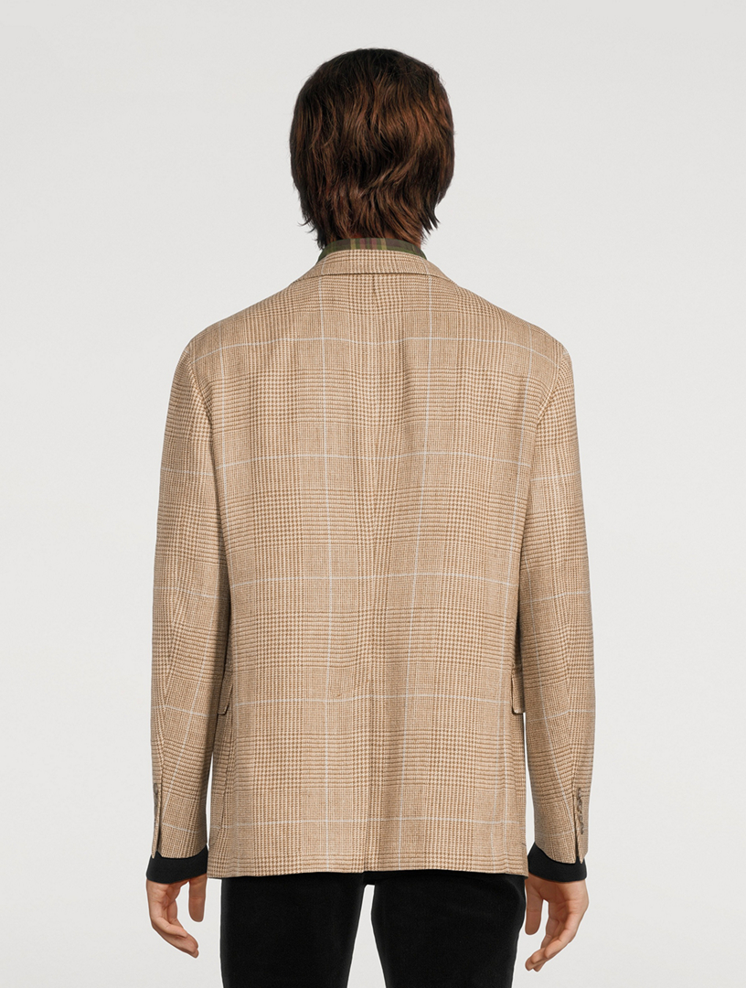 Tweed Soft Tailored Jacket Plaid Print