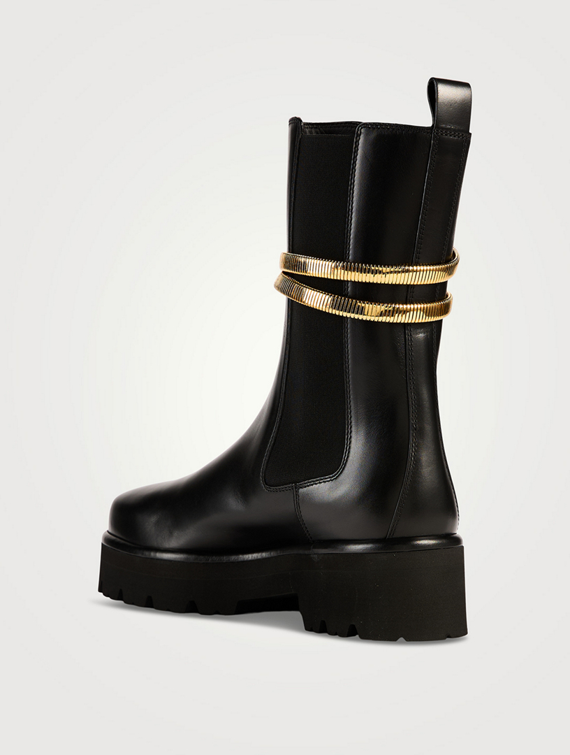 Juniper Leather Combat Boots
