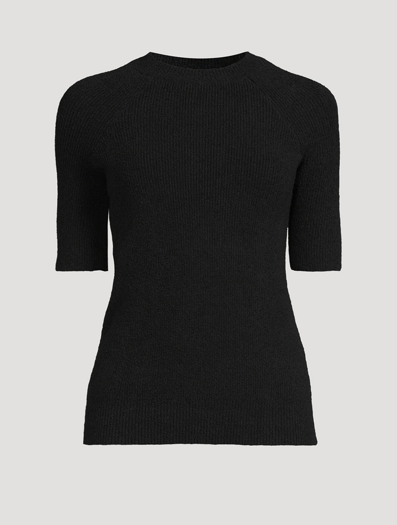 Short-Sleeve Terry Sweater
