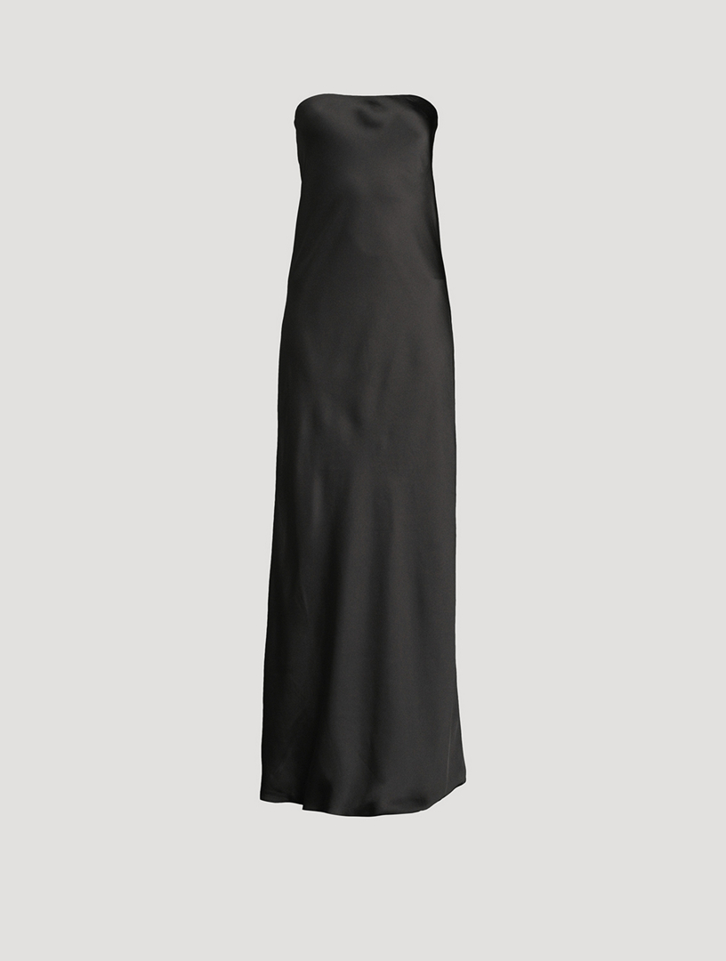 NORMA KAMALI Satin Bias Strapless Gown | Holt Renfrew