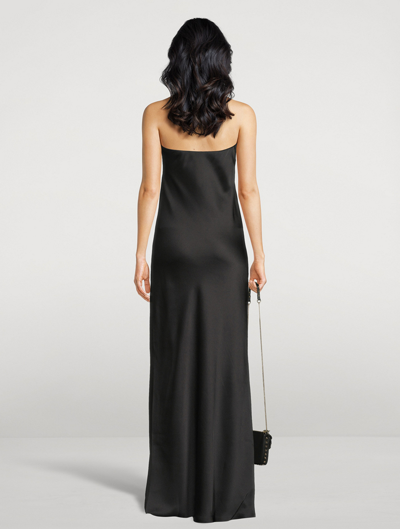 Norma Kamali Bias Strapless Gown Black Size XXS Shopbop