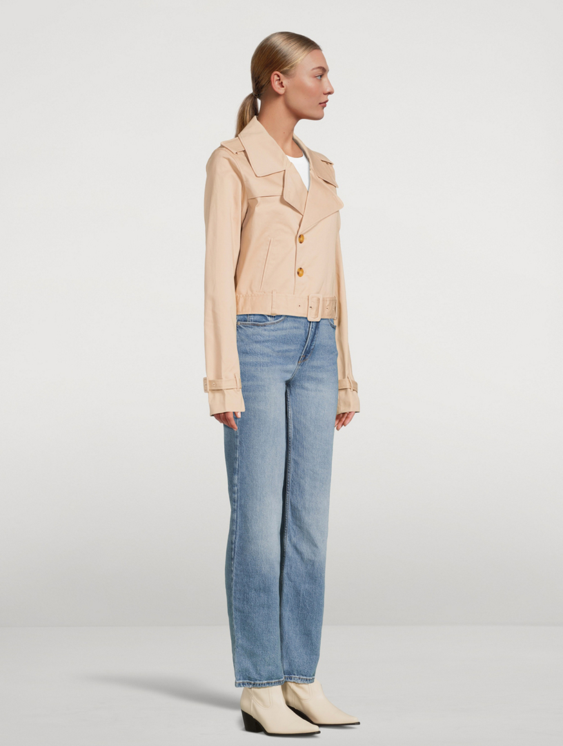 Cropped Trench Coat