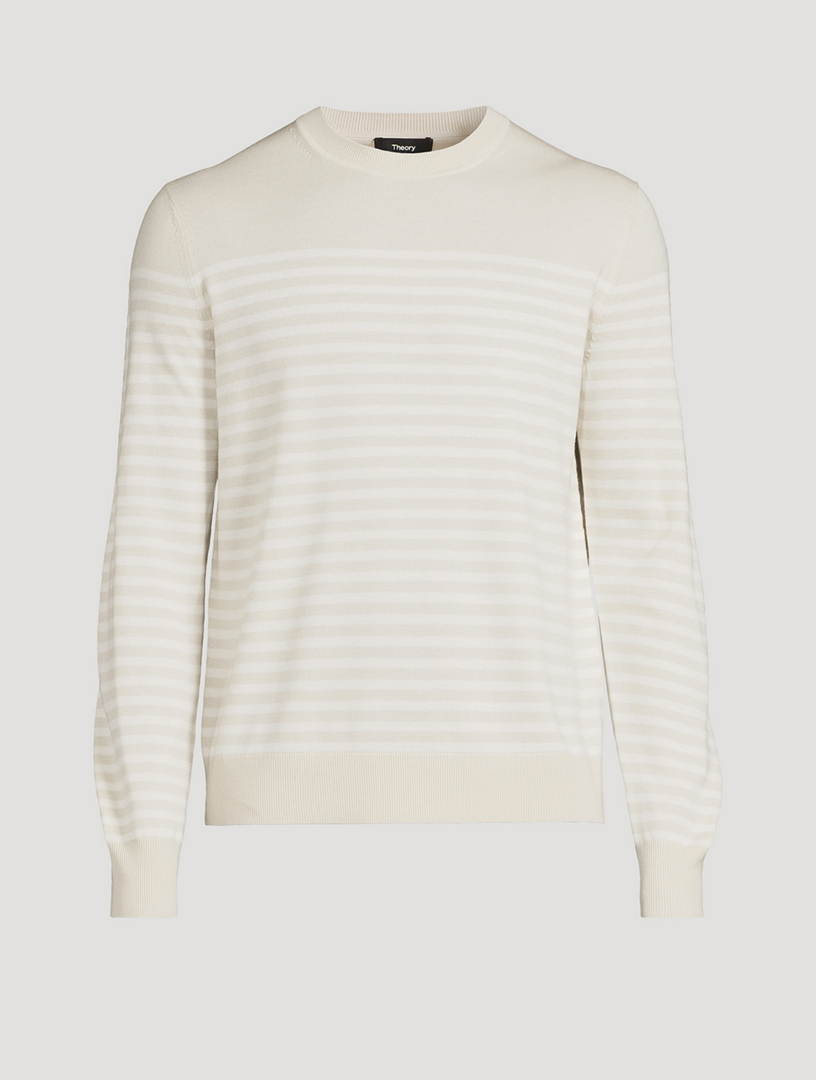 Wool Sweater Striped Print