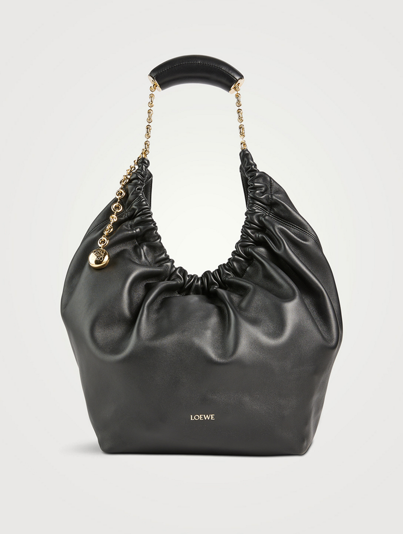 Medium Squeeze Leather Shoulder Bag