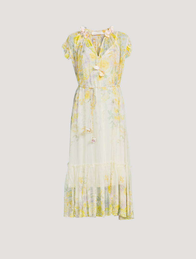 Harmony Flutter Midi Dress