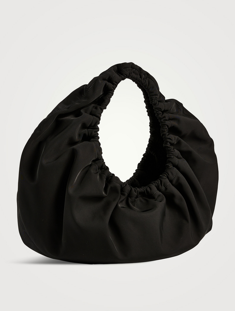 【送料&関税込】Alexander Wang Black Fabric Crescent Medium Crescent Medium Shoulder Bag in Nylon in BLACK | alexanderwang®
