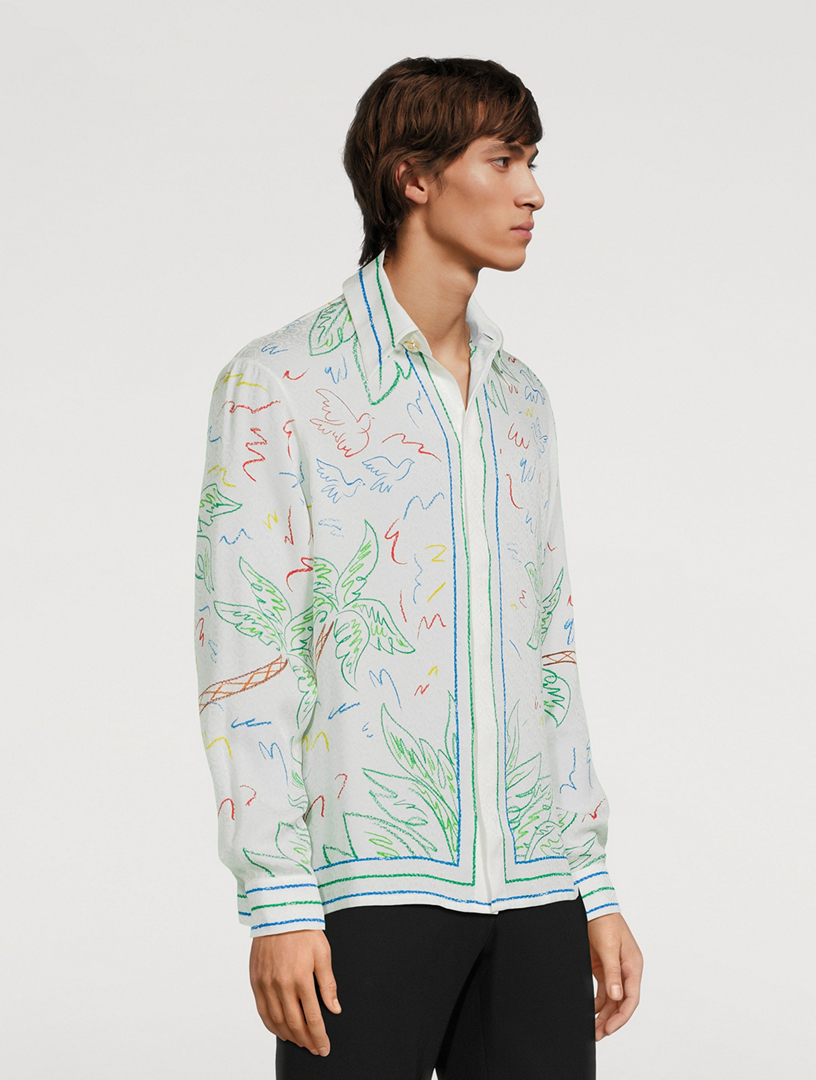 Crayon Tennis Club Silk Shirt
