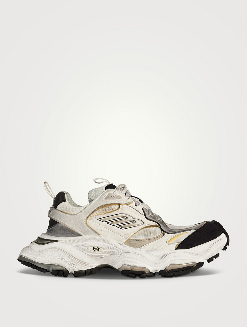 BALENCIAGA Microfiber And Mesh Cargo Sneakers Holt Renfrew
