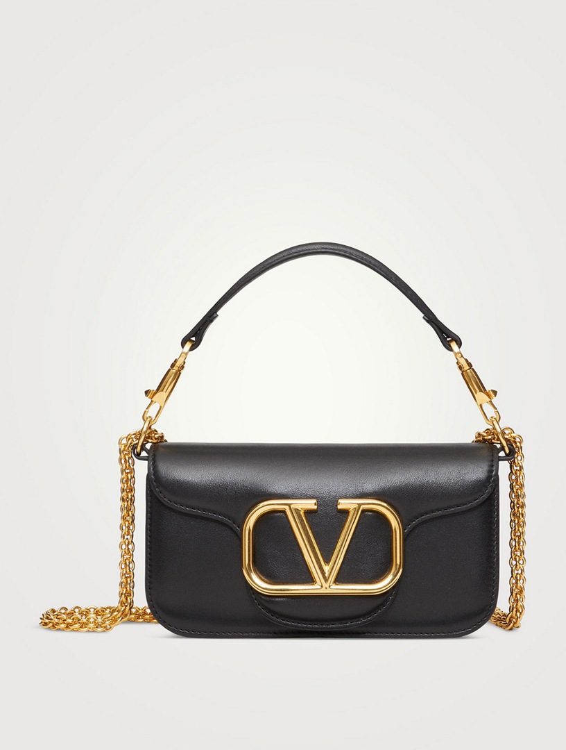 VALENTINO GARAVANI Small Locò Leather Shoulder Bag | Holt Renfrew