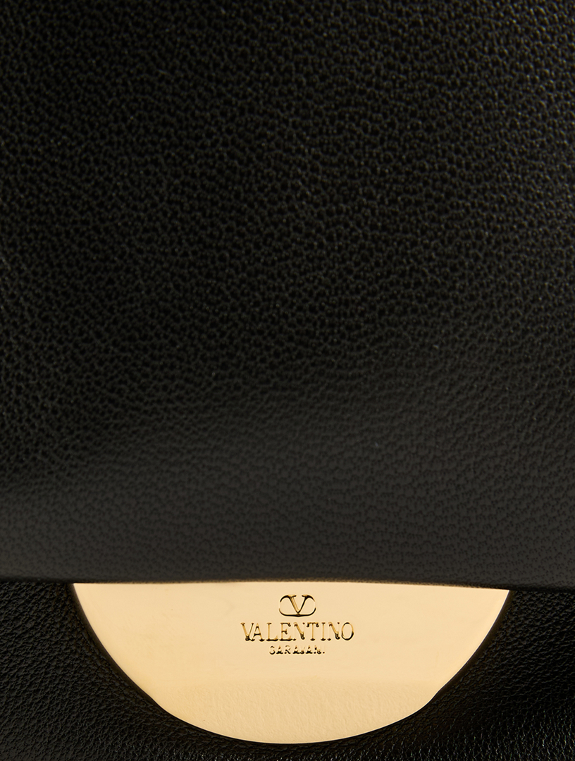 VLogo Chain Leather Shoulder Bag