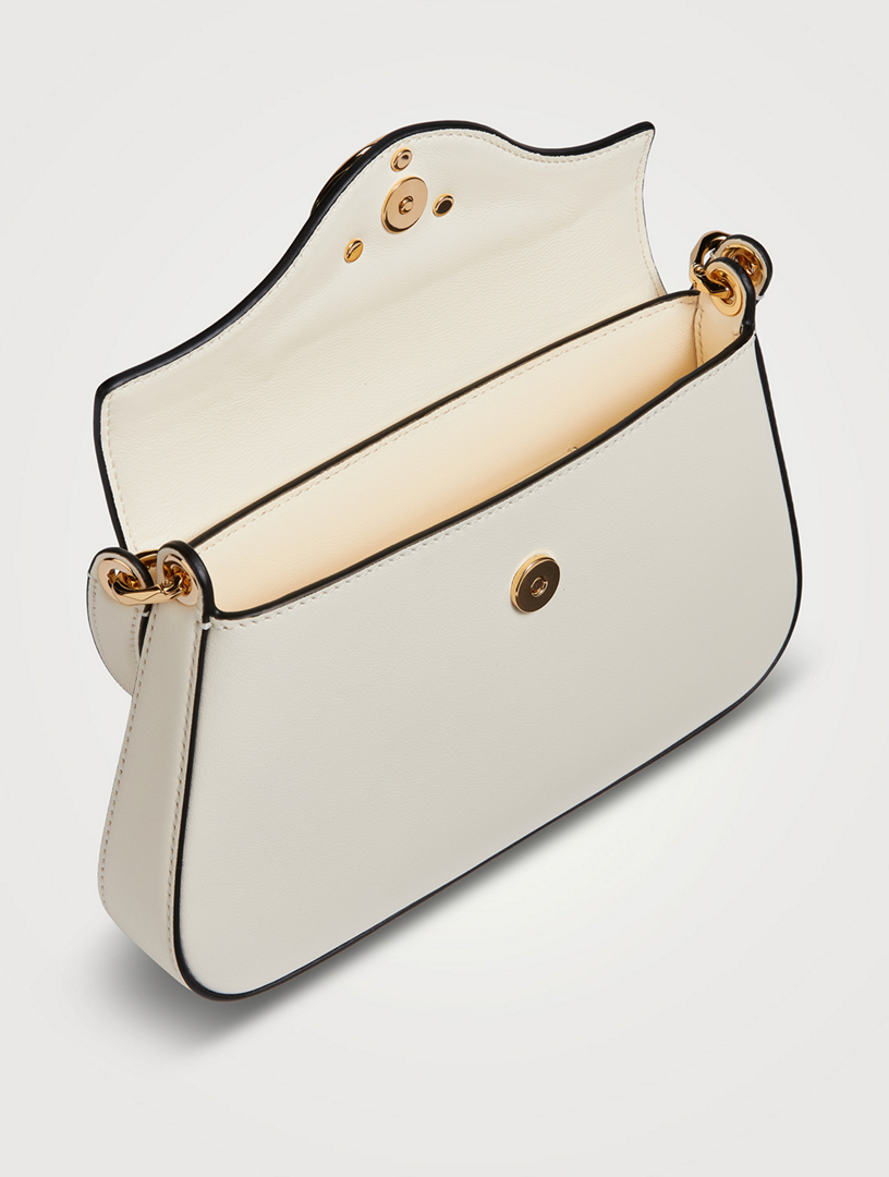 VLogo Leather Crossbody Bag