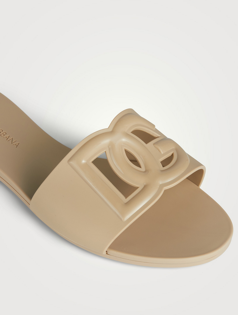 Dolce & gabbana slide sandals hot sale