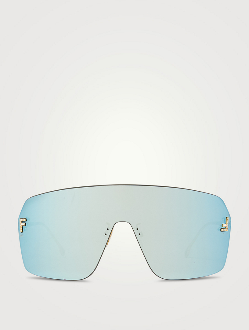 Fendi First Crystal Shield Sunglasses