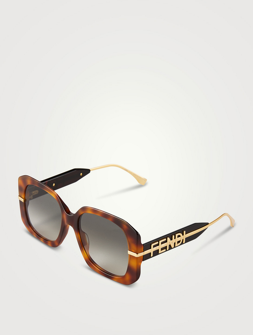 Fendigraphy Oversized Geometric Sunglasses