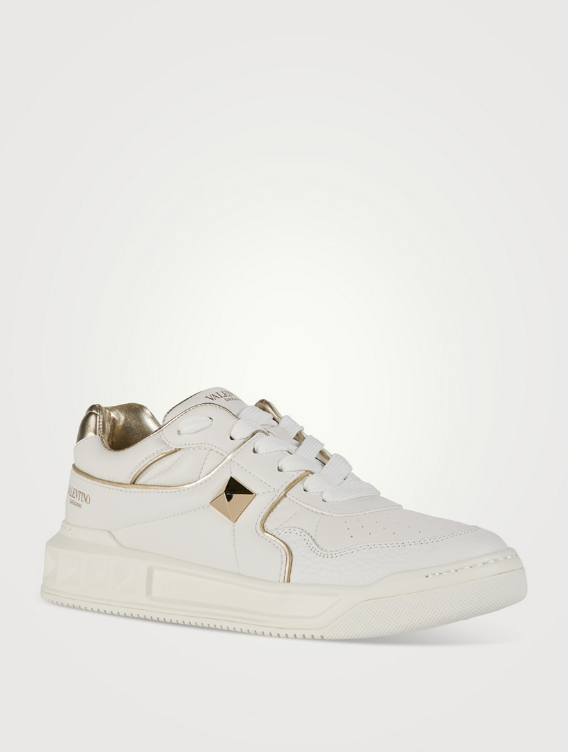 One Stud Leather Sneakers