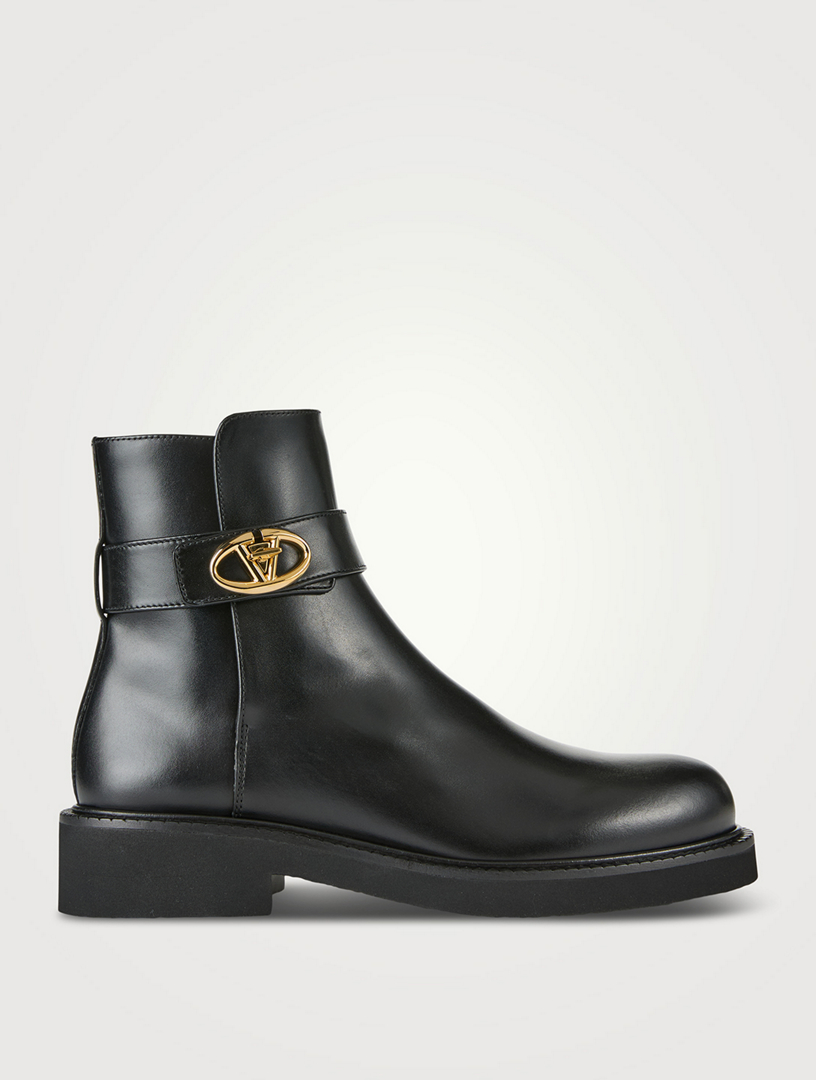 VLOGO Locker Leather Ankle Boots