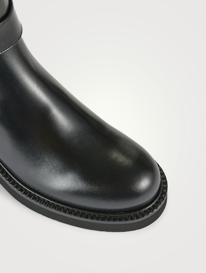 VLOGO Locker Leather Ankle Boots