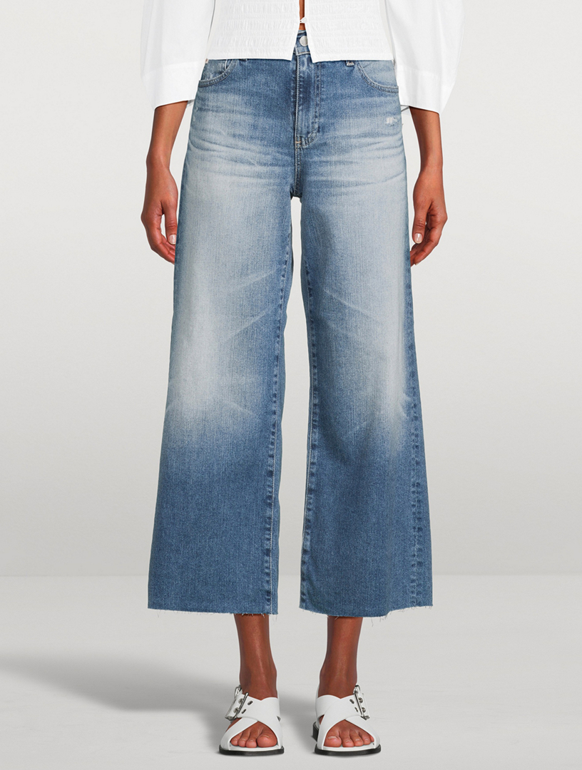 Saige Wide-Leg Crop Jeans