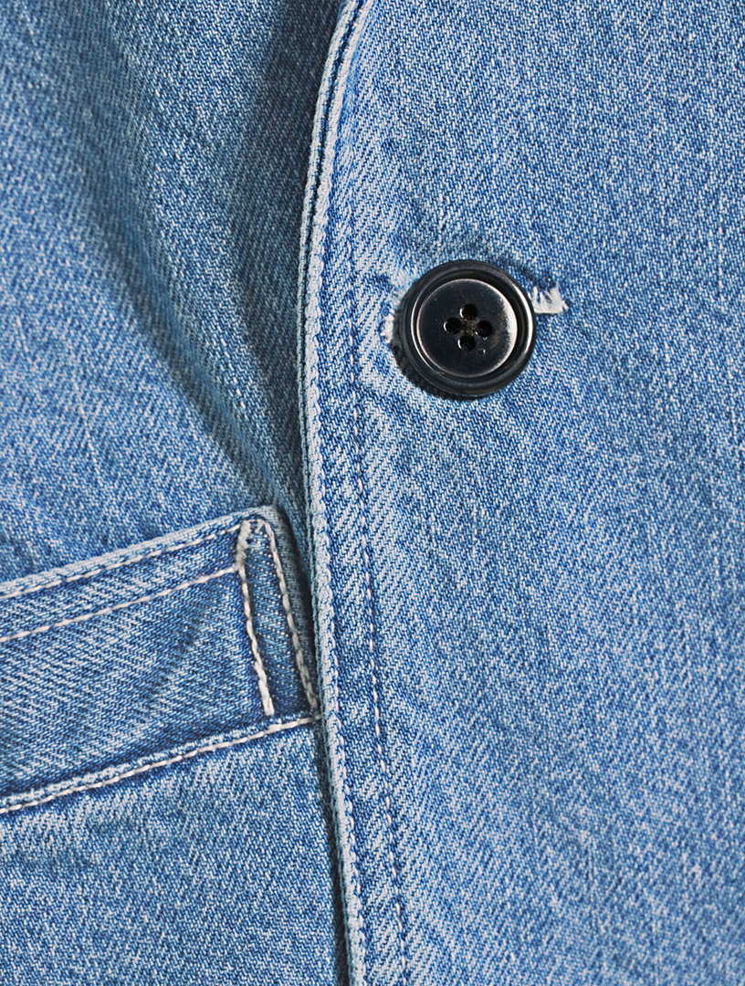 NOAH Double-Breasted Denim Jacket | Holt Renfrew