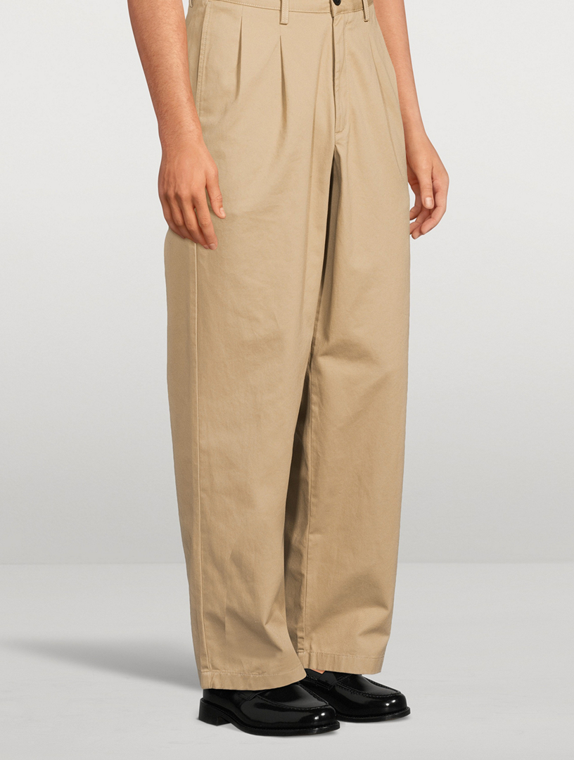 NOAH Twill Double-Pleat Pants | Holt Renfrew