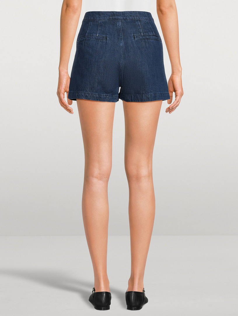 Denim Trouser Shorts