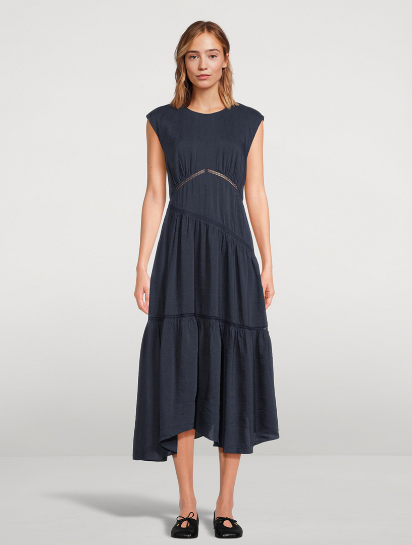 Asymmetric Midi Dress