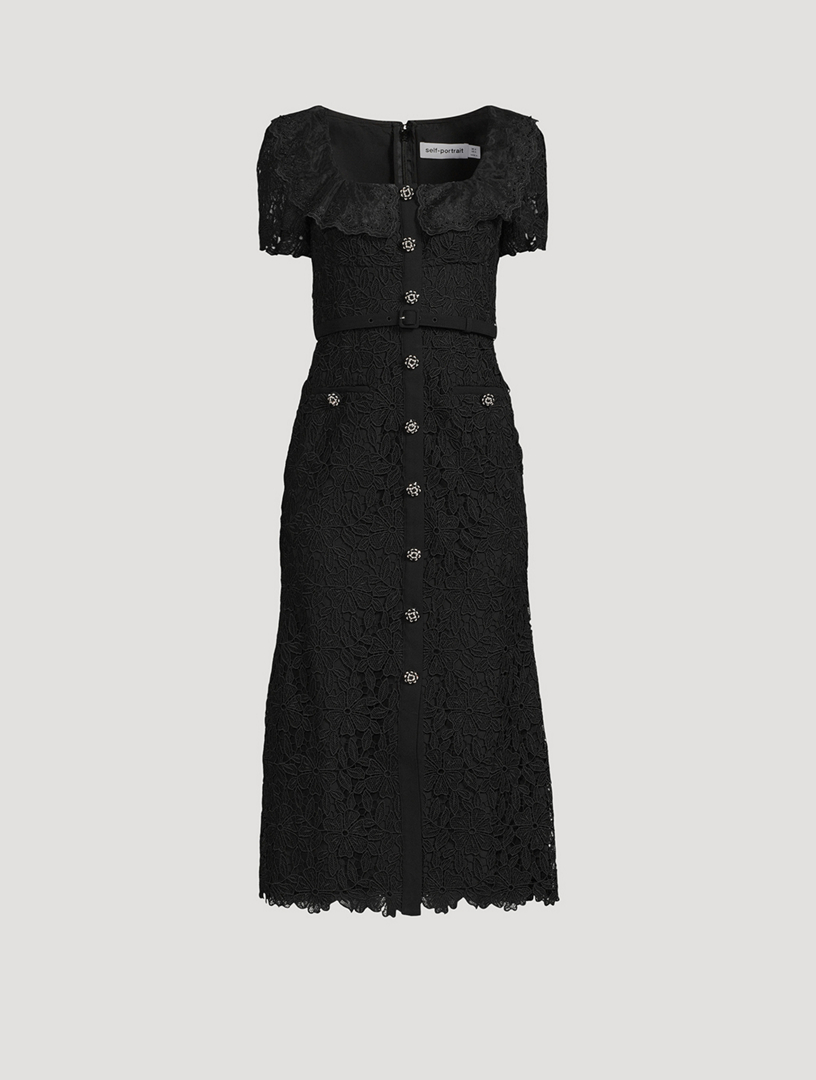 Guipure lace dress self portrait hotsell