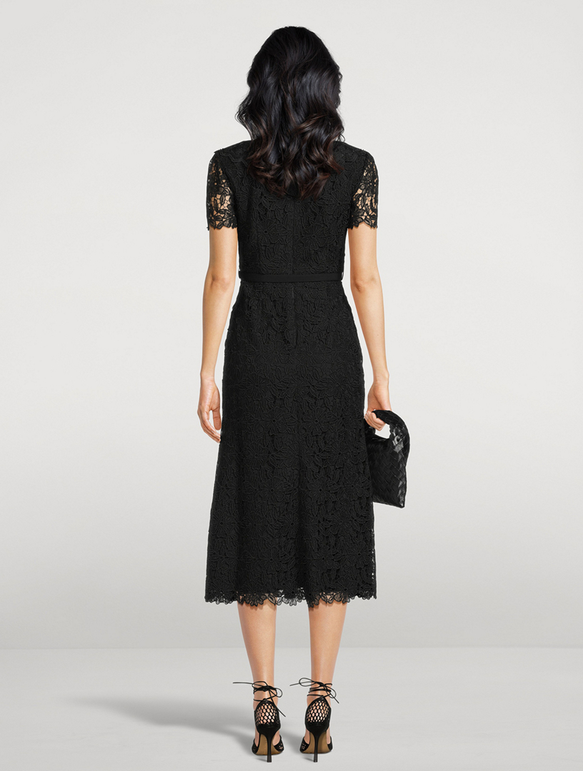 SELF-PORTRAIT Guipure Lace Midi Dress | Holt Renfrew