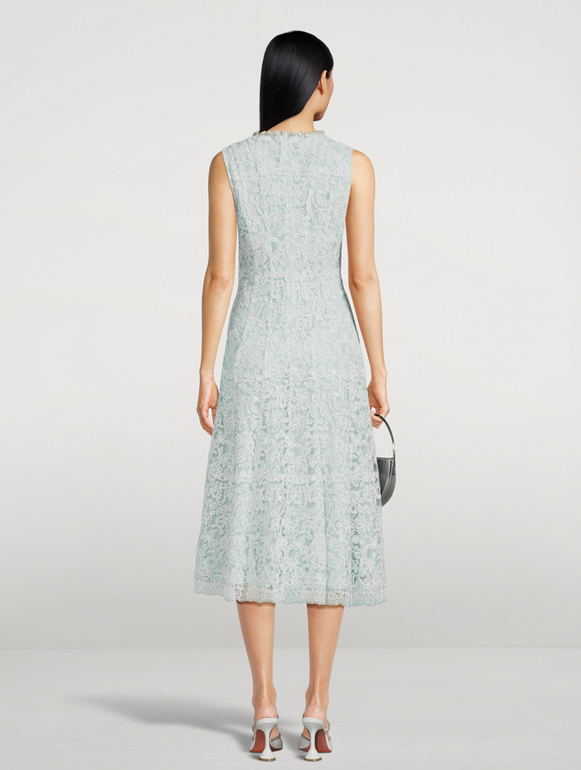 Cord Lace Midi Dress