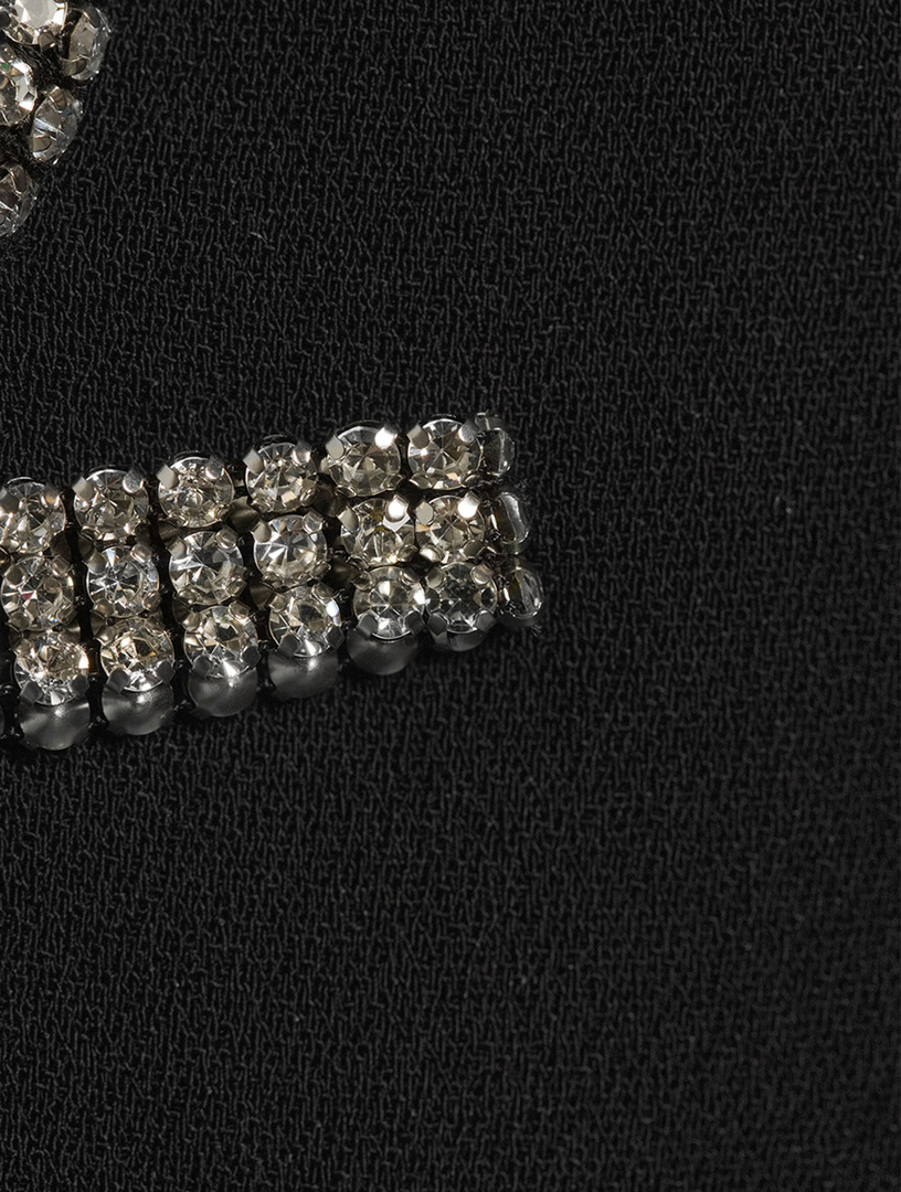 Diamanté Bow Midi Dress