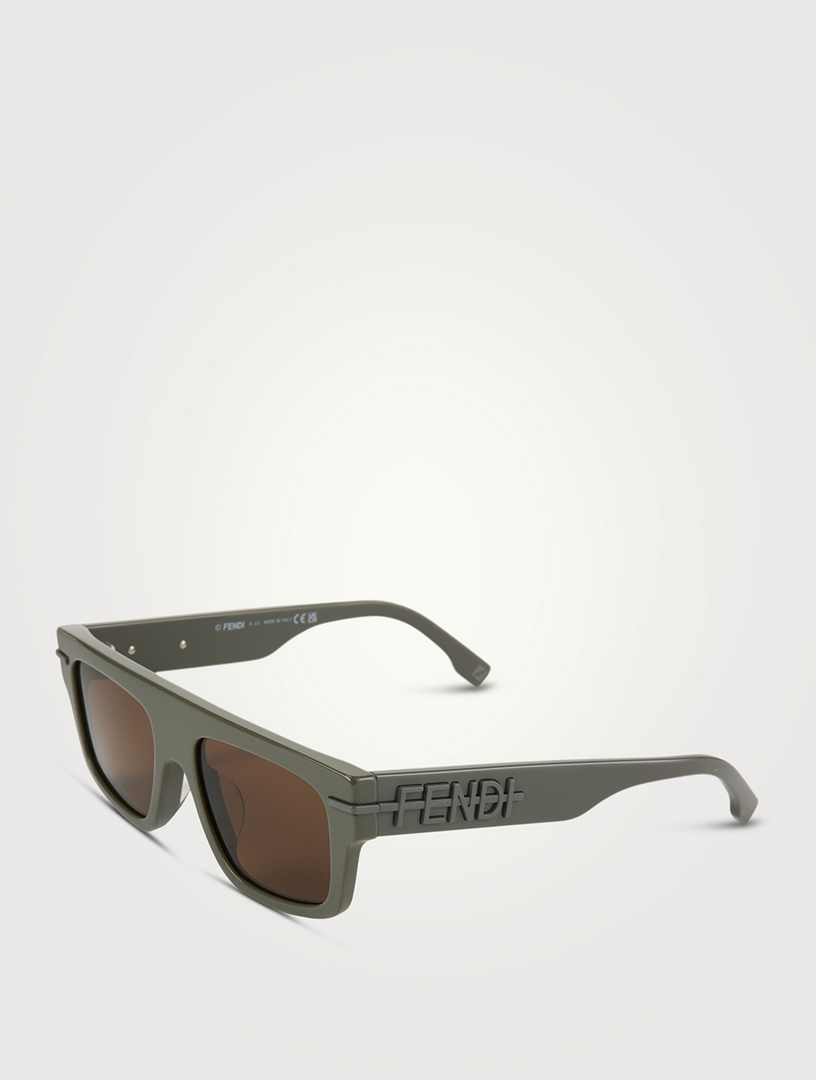 Fendigraphy Geometric Rectangular Sunglasses