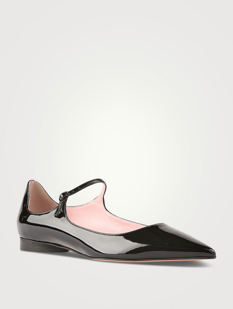 Eagle Patent Mary Jane Ballet Flats