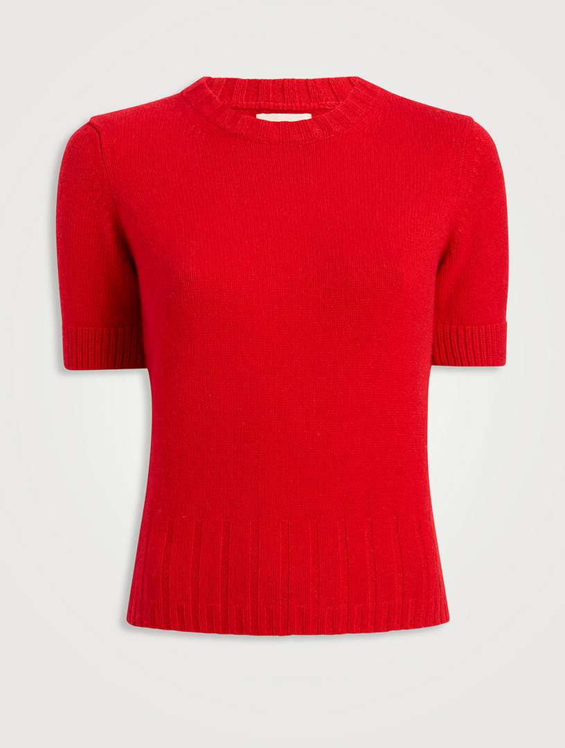 The Luphia Cashmere Short-Sleeve Sweater