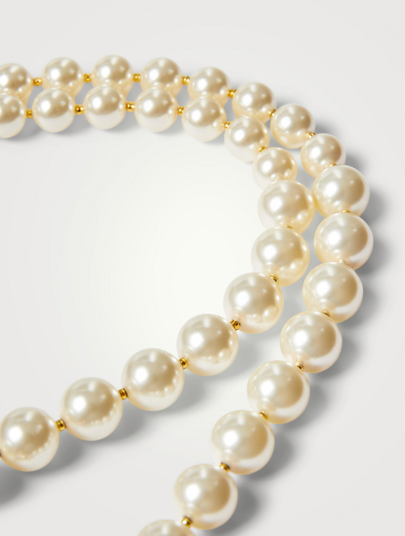アクセサリーその他 Valentino Garavani Black Coeur  pearl necklace Valentino Garavani Black Coeur Royal pearl necklace | TheDoubleF
