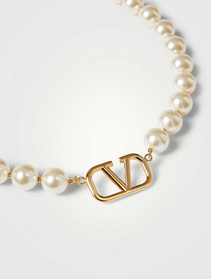 アクセサリーその他 Valentino Garavani Black Coeur  pearl necklace Valentino Garavani Black Coeur Royal pearl necklace | TheDoubleF