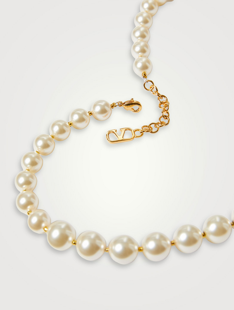VALENTINO GARAVANI VLOGO Pearl Necklace | Holt Renfrew