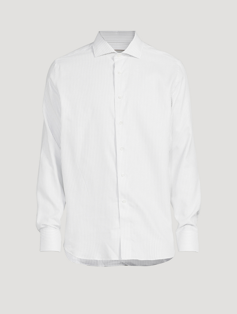 Cotton Textured Dress Shirt