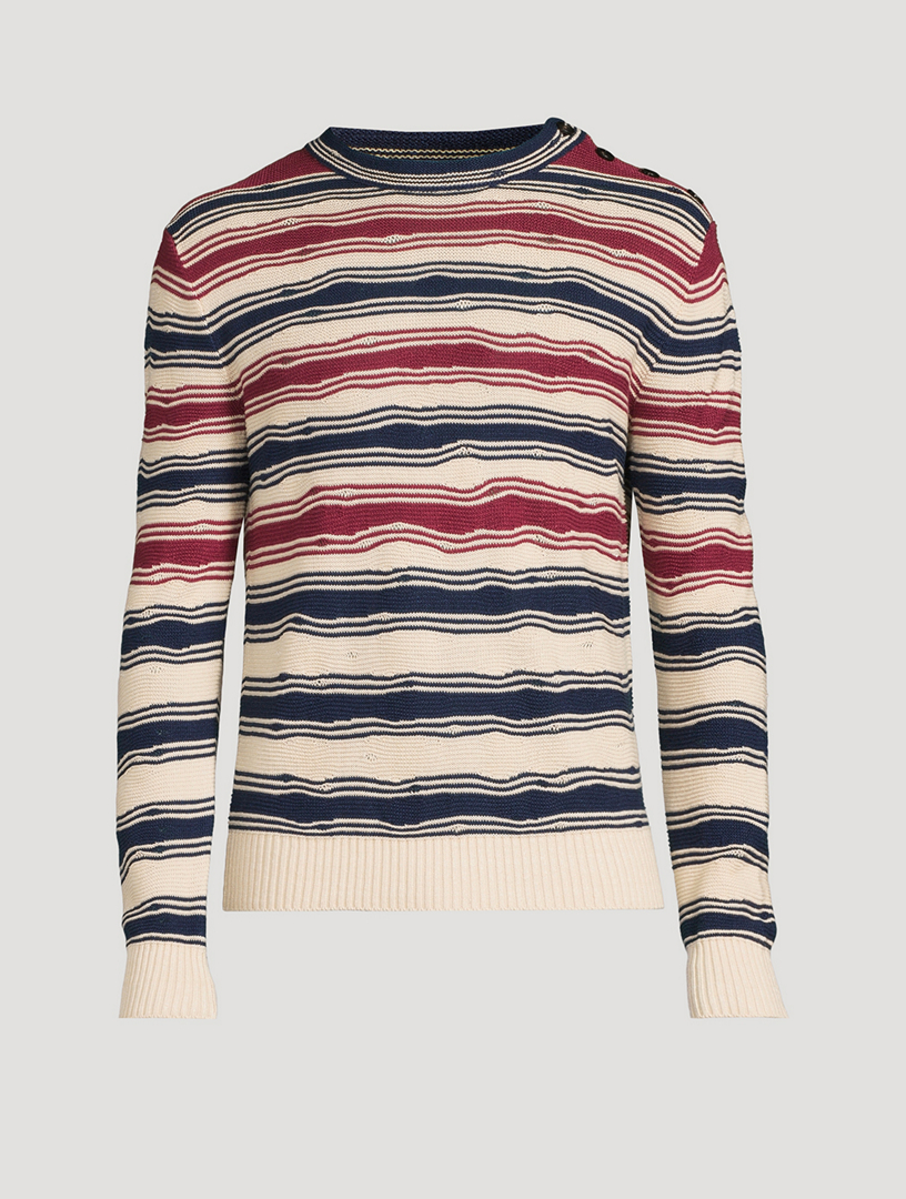 Striped Linen Blend Sweater