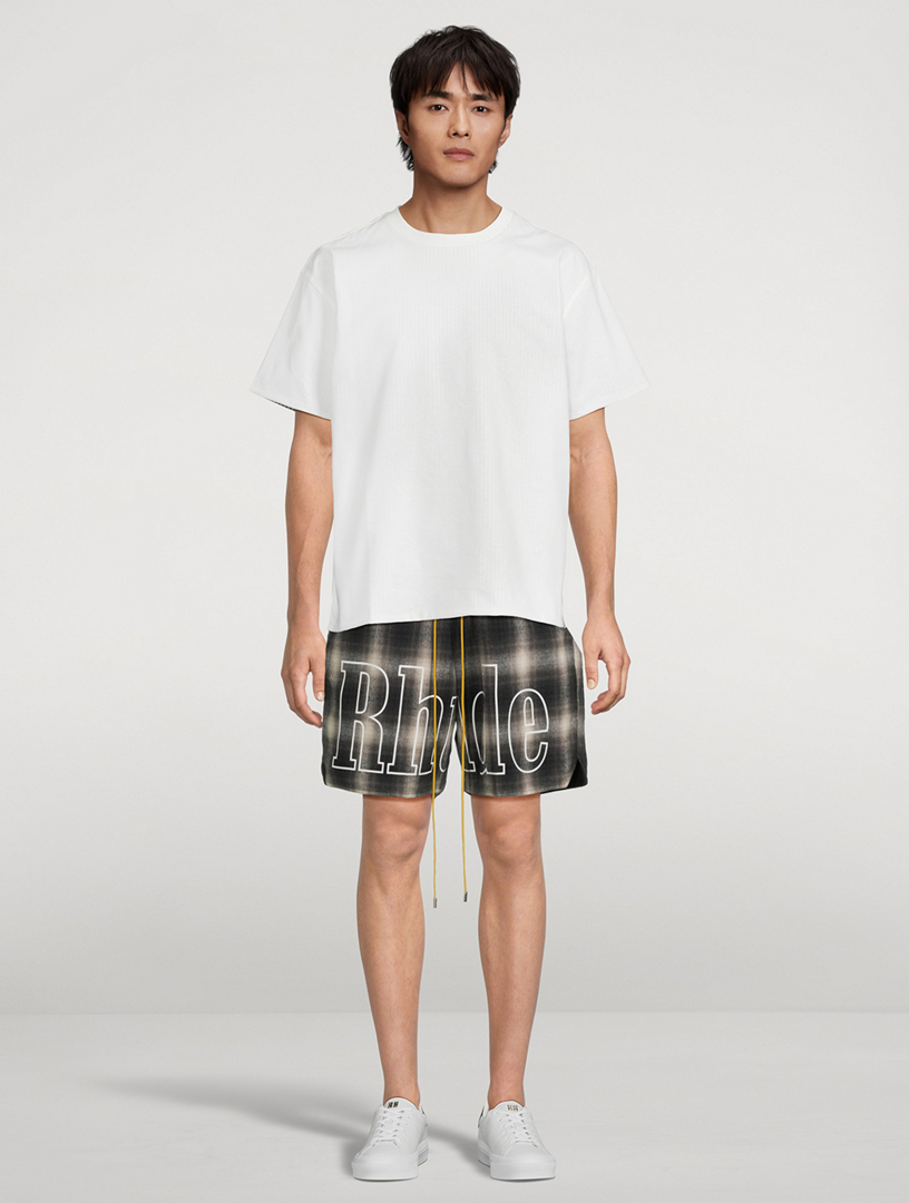 Plaid Logo Shorts