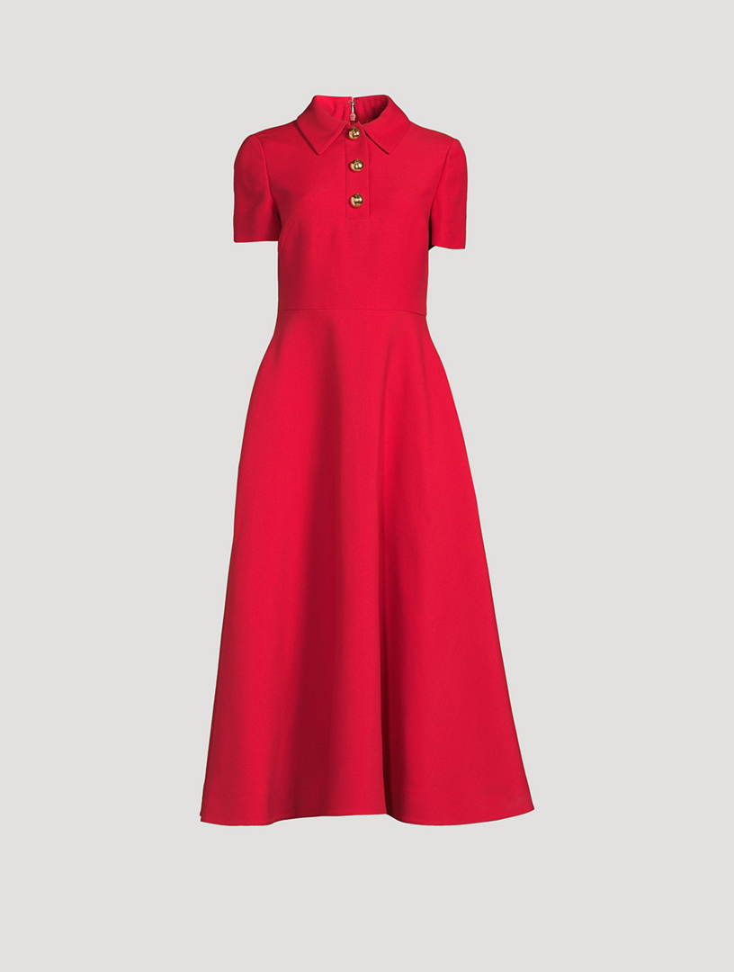 Wool And Silk Polo Dress