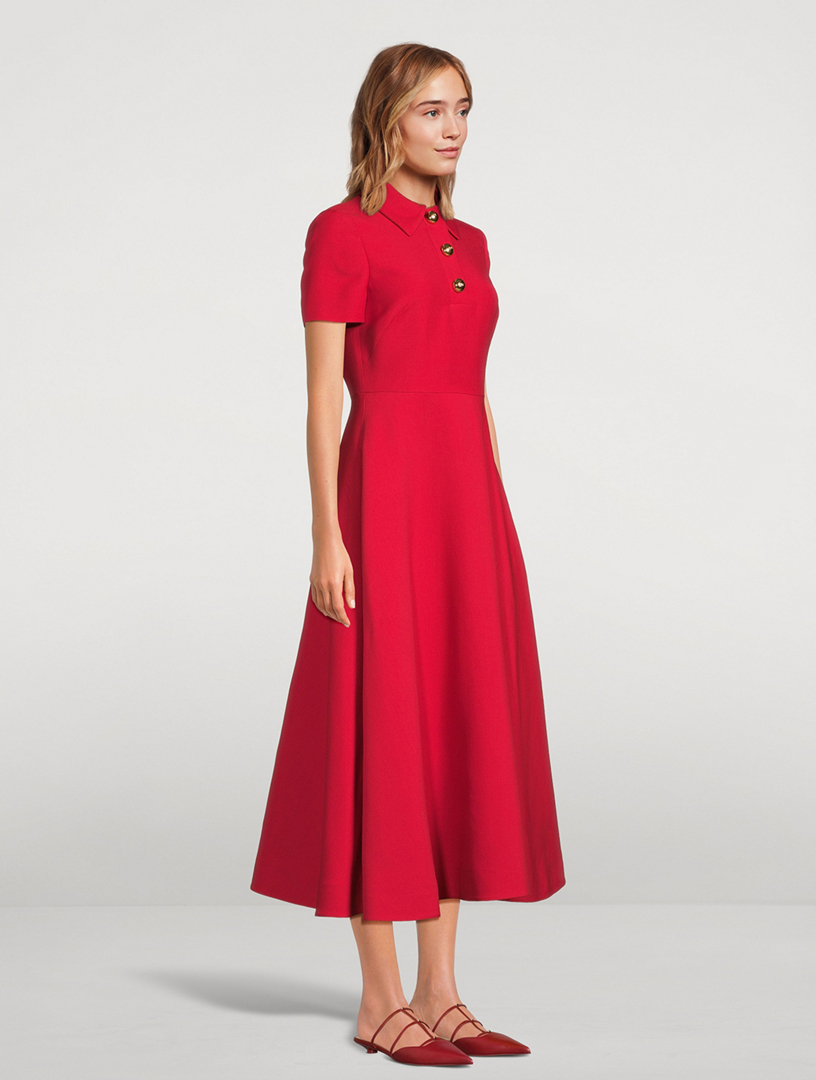 Wool And Silk Polo Dress
