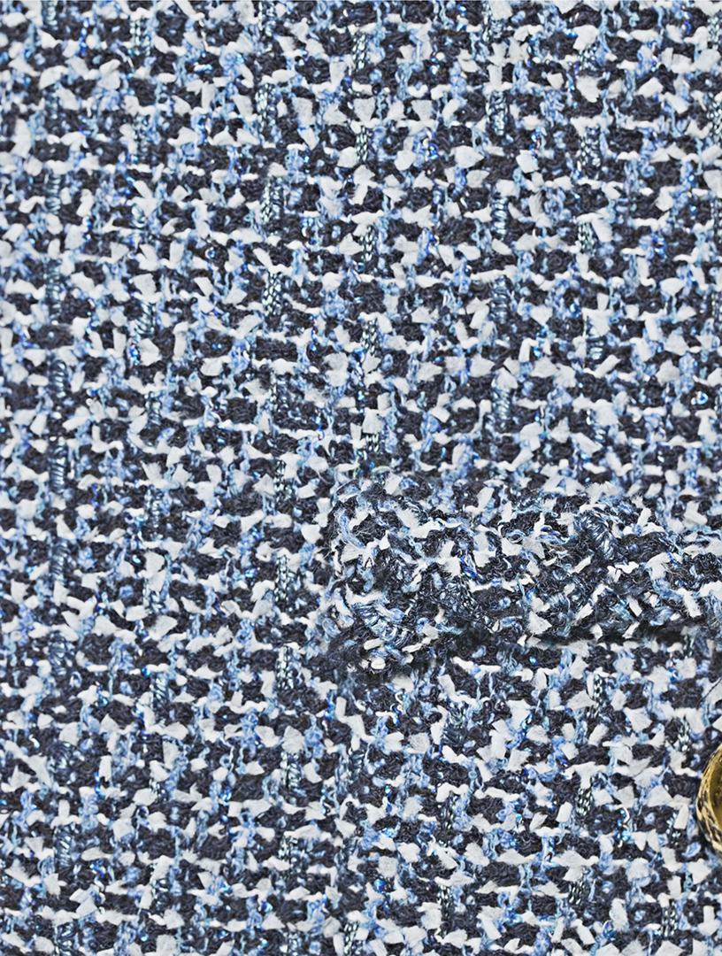 Denim Tweed Mini Dress