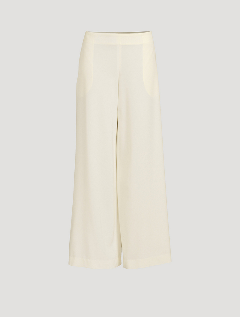 Dela Wool Wide-Leg Trousers