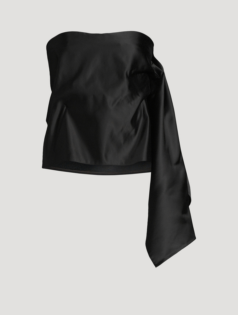 Nana Draped Satin Bustier
