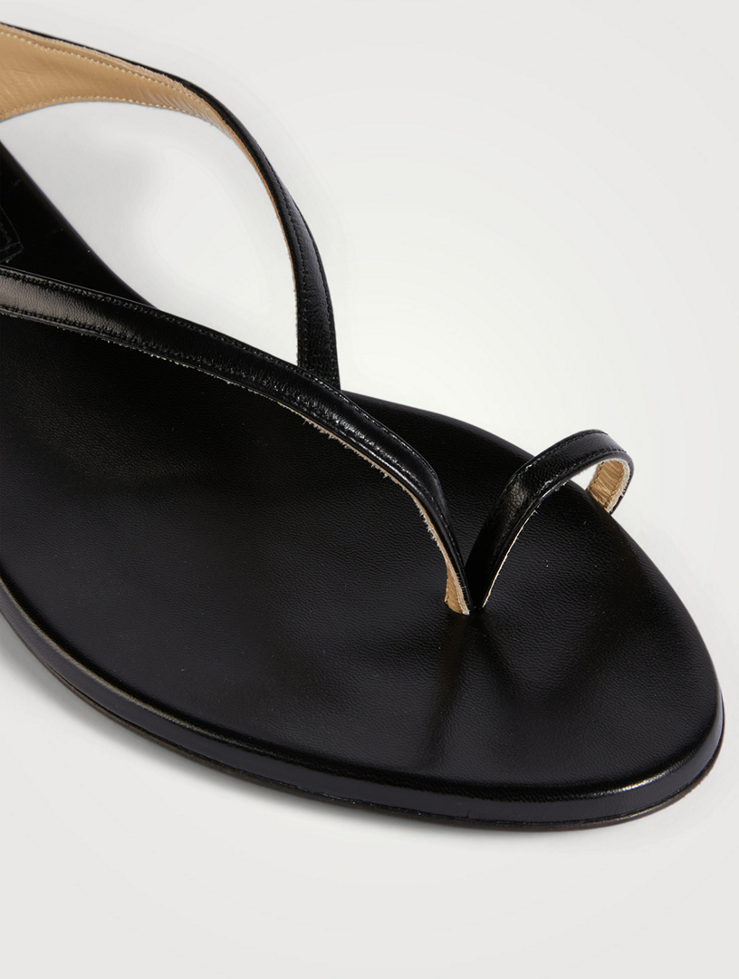 Leather thong flip flops online