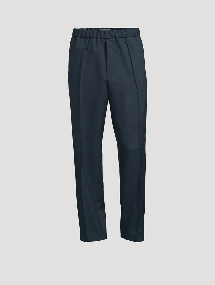 Acne Studios Mohair Blended Tapered Pants (Trousers) Navy 46