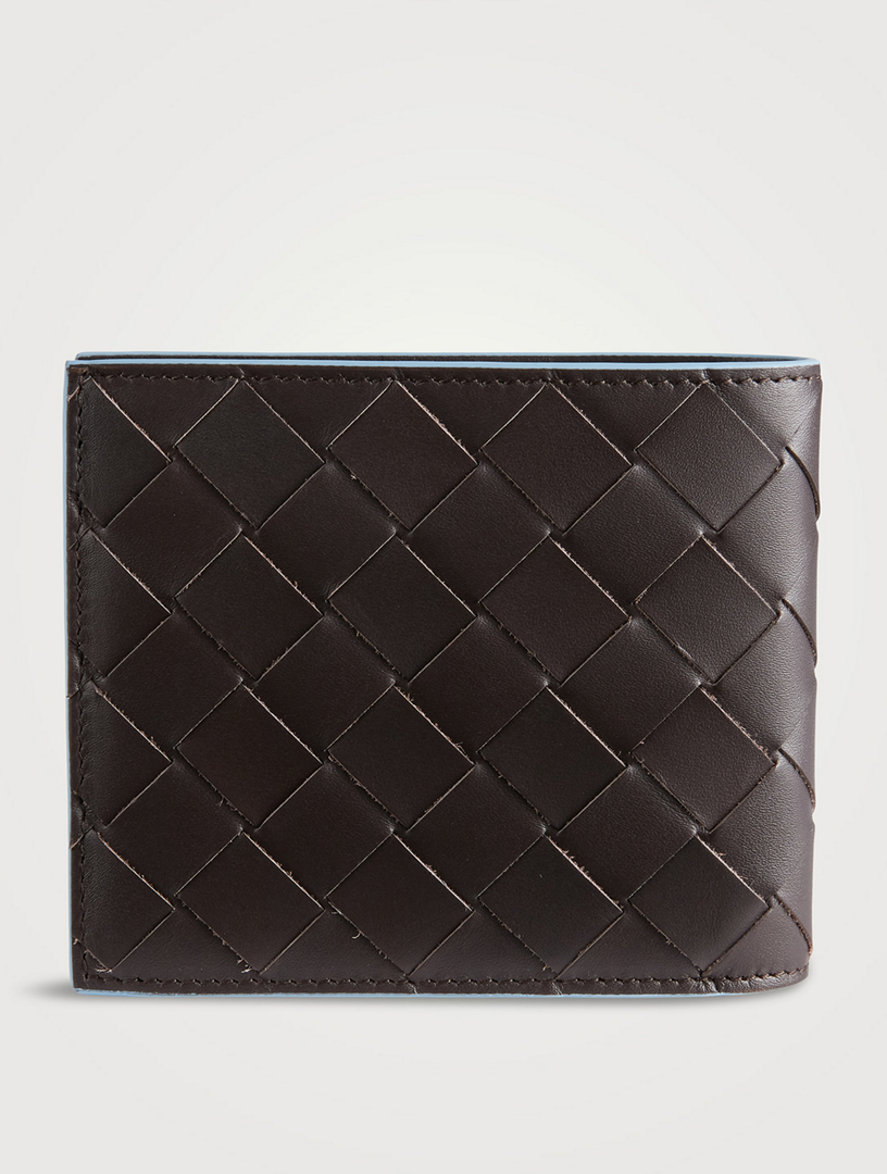 Intrecciato Leather Bi-Fold Wallet